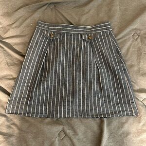 J. Crew mini Blue and white professional skirt